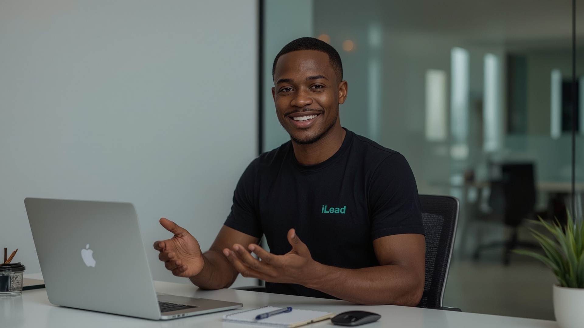 Educational leader presenting leadership concepts